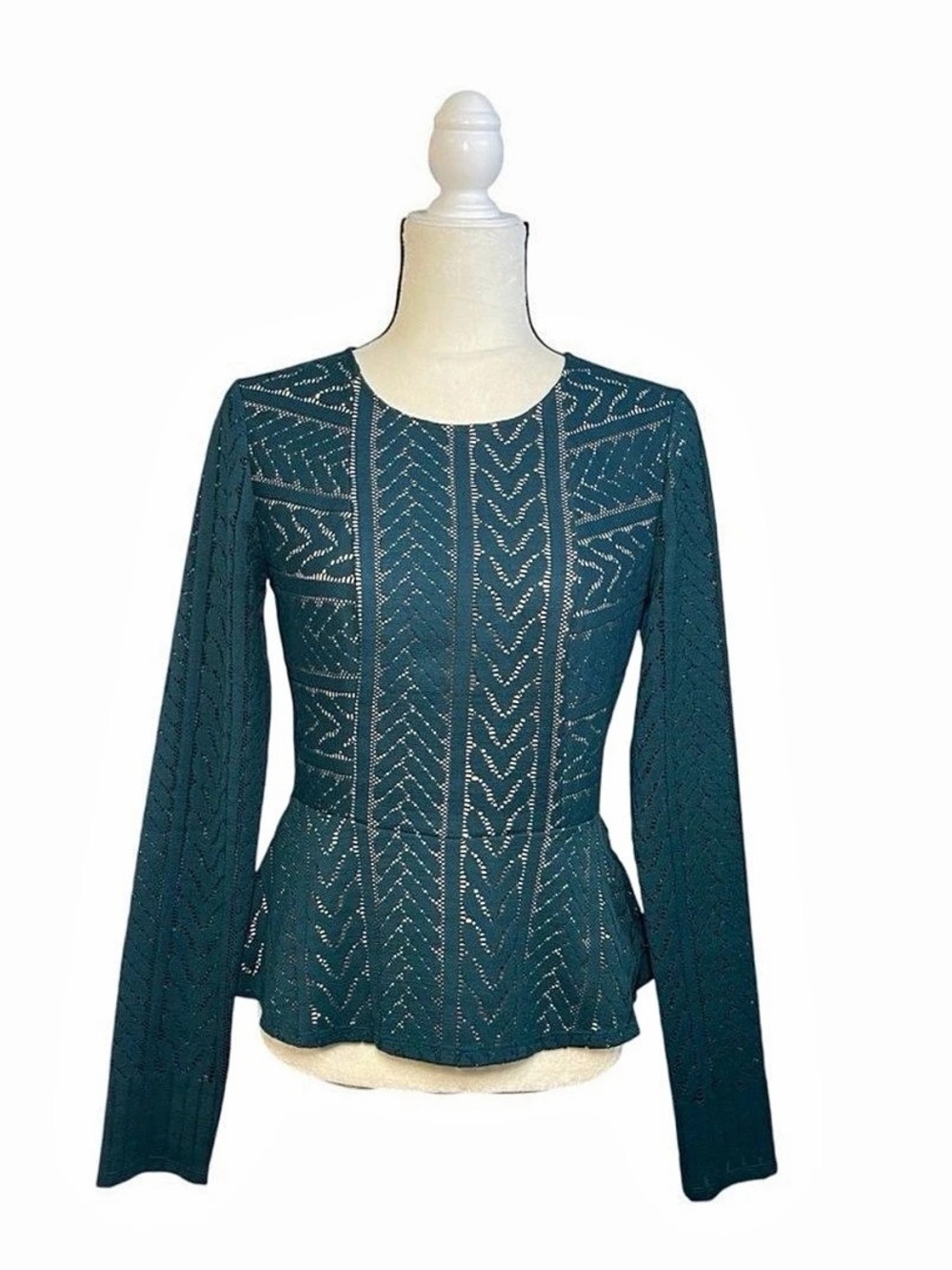 BCBGMAXAZRIA Long Sleeve Sweater in Green